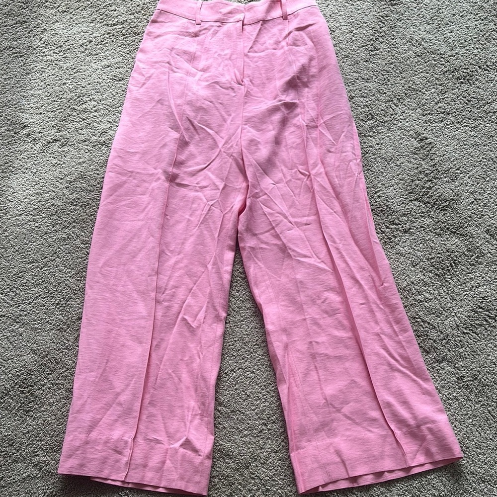 Wayf Pink Wide Leg Pants